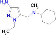 5-{[cyclohexyl(methyl)amino]methyl}-1-ethyl-1H-pyrazol-3-amine