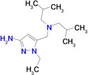 5-[(diisobutylamino)methyl]-1-ethyl-1H-pyrazol-3-amine