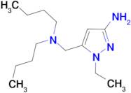 5-[(dibutylamino)methyl]-1-ethyl-1H-pyrazol-3-amine