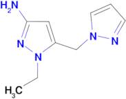 1-ethyl-5-(1H-pyrazol-1-ylmethyl)-1H-pyrazol-3-amine