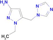 1-ethyl-5-(1H-1,2,4-triazol-1-ylmethyl)-1H-pyrazol-3-amine