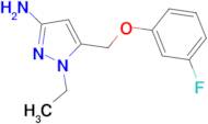 1-ethyl-5-[(3-fluorophenoxy)methyl]-1H-pyrazol-3-amine