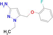 1-ethyl-5-[(2-fluorophenoxy)methyl]-1H-pyrazol-3-amine