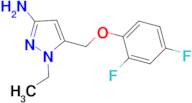 5-[(2,4-difluorophenoxy)methyl]-1-ethyl-1H-pyrazol-3-amine