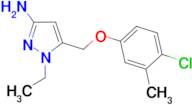 5-[(4-chloro-3-methylphenoxy)methyl]-1-ethyl-1H-pyrazol-3-amine