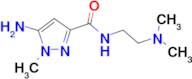 5-amino-N-[2-(dimethylamino)ethyl]-1-methyl-1H-pyrazole-3-carboxamide