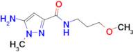 5-amino-N-(3-methoxypropyl)-1-methyl-1H-pyrazole-3-carboxamide