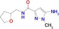 5-amino-1-methyl-N-(tetrahydrofuran-2-ylmethyl)-1H-pyrazole-3-carboxamide