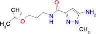 5-amino-N-(3-isopropoxypropyl)-1-methyl-1H-pyrazole-3-carboxamide