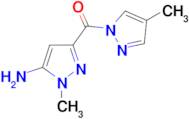 1-methyl-3-[(4-methyl-1H-pyrazol-1-yl)carbonyl]-1H-pyrazol-5-amine