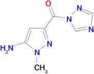 1-methyl-3-(1H-1,2,4-triazol-1-ylcarbonyl)-1H-pyrazol-5-amine