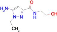 5-amino-1-ethyl-N-(2-hydroxyethyl)-1H-pyrazole-3-carboxamide