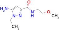 5-amino-1-ethyl-N-(2-methoxyethyl)-1H-pyrazole-3-carboxamide