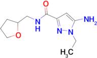 5-amino-1-ethyl-N-(tetrahydrofuran-2-ylmethyl)-1H-pyrazole-3-carboxamide