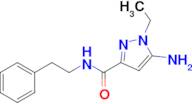 5-amino-1-ethyl-N-(2-phenylethyl)-1H-pyrazole-3-carboxamide