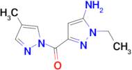 1-ethyl-3-[(4-methyl-1H-pyrazol-1-yl)carbonyl]-1H-pyrazol-5-amine