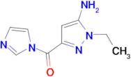 1-ethyl-3-(1H-imidazol-1-ylcarbonyl)-1H-pyrazol-5-amine