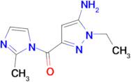 1-ethyl-3-[(2-methyl-1H-imidazol-1-yl)carbonyl]-1H-pyrazol-5-amine