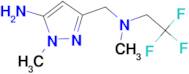 1-methyl-3-{[methyl(2,2,2-trifluoroethyl)amino]methyl}-1H-pyrazol-5-amine