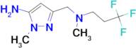 1-methyl-3-{[methyl(3,3,3-trifluoropropyl)amino]methyl}-1H-pyrazol-5-amine