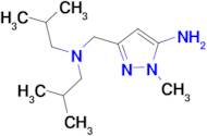 3-[(diisobutylamino)methyl]-1-methyl-1H-pyrazol-5-amine