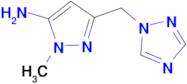 1-methyl-3-(1H-1,2,4-triazol-1-ylmethyl)-1H-pyrazol-5-amine