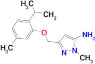 3-[(2-isopropyl-5-methylphenoxy)methyl]-1-methyl-1H-pyrazol-5-amine