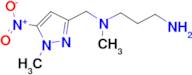 N-methyl-N-[(1-methyl-5-nitro-1H-pyrazol-3-yl)methyl]propane-1,3-diamine