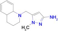 1-methyl-5-(3,4,4a,8a-tetrahydroquinolin-1(2H)-ylmethyl)-1H-pyrazol-3-amine