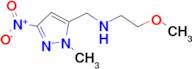 2-methoxy-N-[(1-methyl-3-nitro-1H-pyrazol-5-yl)methyl]ethanamine