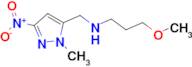 3-methoxy-N-[(1-methyl-3-nitro-1H-pyrazol-5-yl)methyl]propan-1-amine