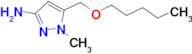 1-methyl-5-[(pentyloxy)methyl]-1H-pyrazol-3-amine