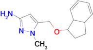 1-methyl-5-[(2,3,3a,7a-tetrahydro-1H-inden-1-yloxy)methyl]-1H-pyrazol-3-amine