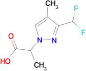 2-[3-(Difluoromethyl)-4-methyl-1H-pyrazol-1-yl]propanoic acid