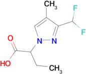 2-[3-(Difluoromethyl)-4-methyl-1H-pyrazol-1-yl]butanoic acid