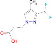 3-[3-(Difluoromethyl)-4-methyl-1H-pyrazol-1-yl]propanoic acid