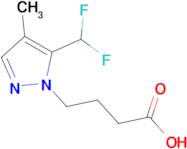 4-[5-(Difluoromethyl)-4-methyl-1H-pyrazol-1-yl]butanoic acid