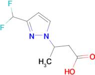 3-[3-(Difluoromethyl)-1H-pyrazol-1-yl]butanoic acid