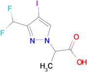 2-[3-(Difluoromethyl)-4-iodo-1H-pyrazol-1-yl]propionic acid