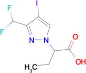 2-[3-(Difluoromethyl)-4-iodo-1H-pyrazol-1-yl]butyric acid