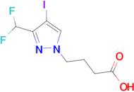 4-[3-(Difluoromethyl)-4-iodo-1H-pyrazol-1-yl]butyric acid