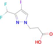 3-[3-(Difluoromethyl)-4-iodo-1H-pyrazol-1-yl]propionic acid