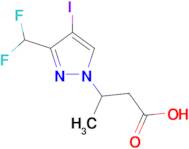 3-[3-(Difluoromethyl)-4-iodo-1H-pyrazol-1-yl]butyric acid