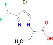 2-[4-Bromo-3-(difluoromethyl)-1H-pyrazol-1-yl]butyric acid