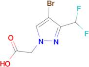 [4-Bromo-3-(difluoromethyl)-1H-pyrazol-1-yl]acetic acid