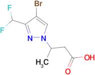 3-[4-Bromo-3-(difluoromethyl)-1H-pyrazol-1-yl]butyric acid