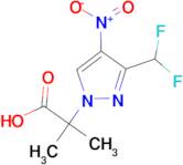2-[3-(Difluoromethyl)-4-nitro-1H-pyrazol-1-yl]-2-methylpropionic acid