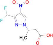 3-[3-(Difluoromethyl)-4-nitro-1H-pyrazol-1-yl]butyric acid
