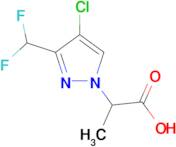 2-[4-Chloro-3-(difluoromethyl)-1H-pyrazol-1-yl]propionic acid