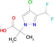 2-[4-Chloro-3-(difluoromethyl)-1H-pyrazol-1-yl]-2-methylpropionic acid